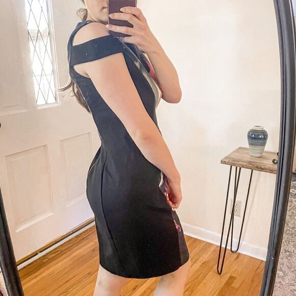 Ted Baker Eden Cold Shoulder Mini Dress Floral - Picture 5 of 8